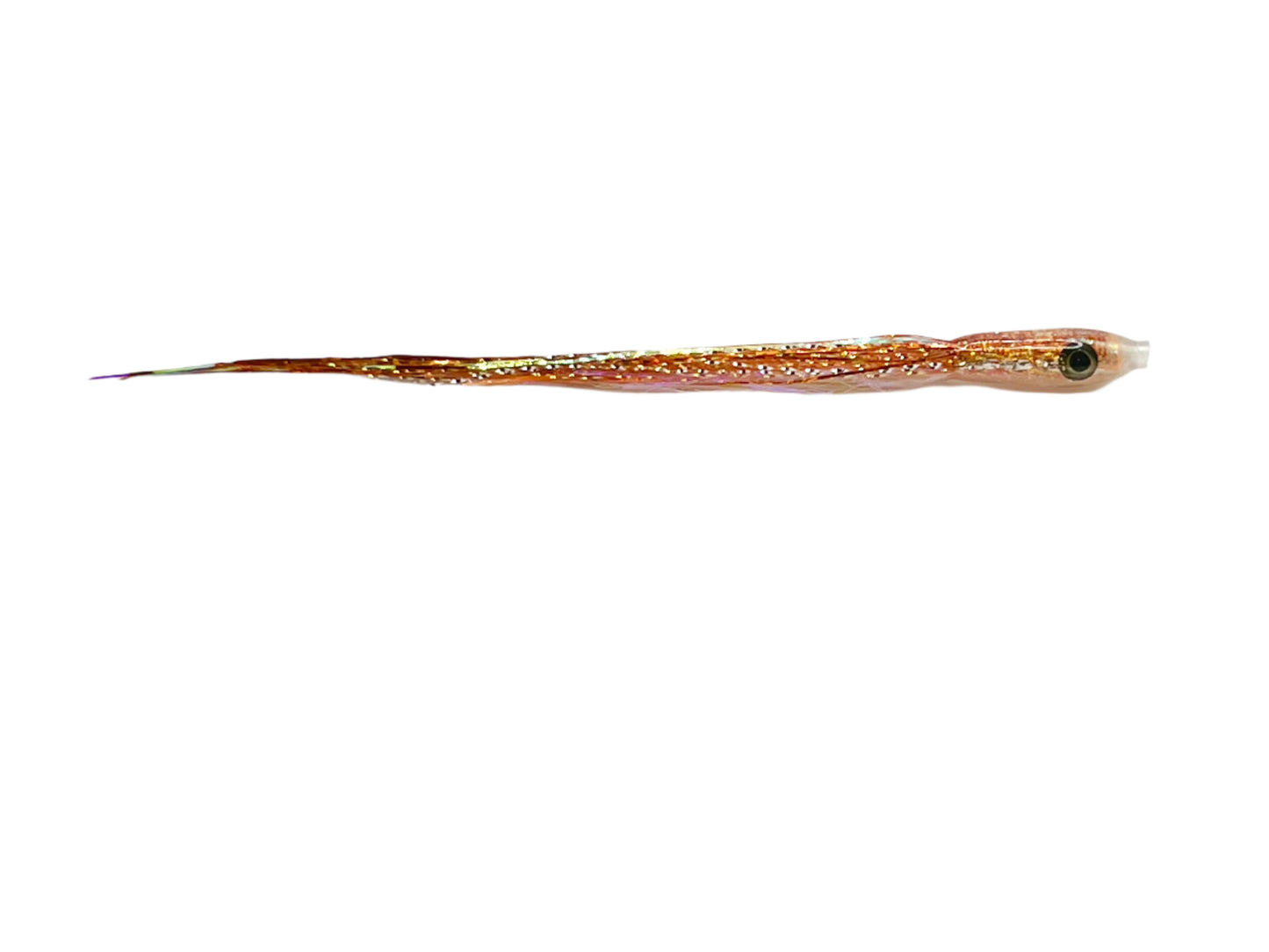 Chrome Candlefish Series 3.75” Burnt-Orange Chrome Sand lance