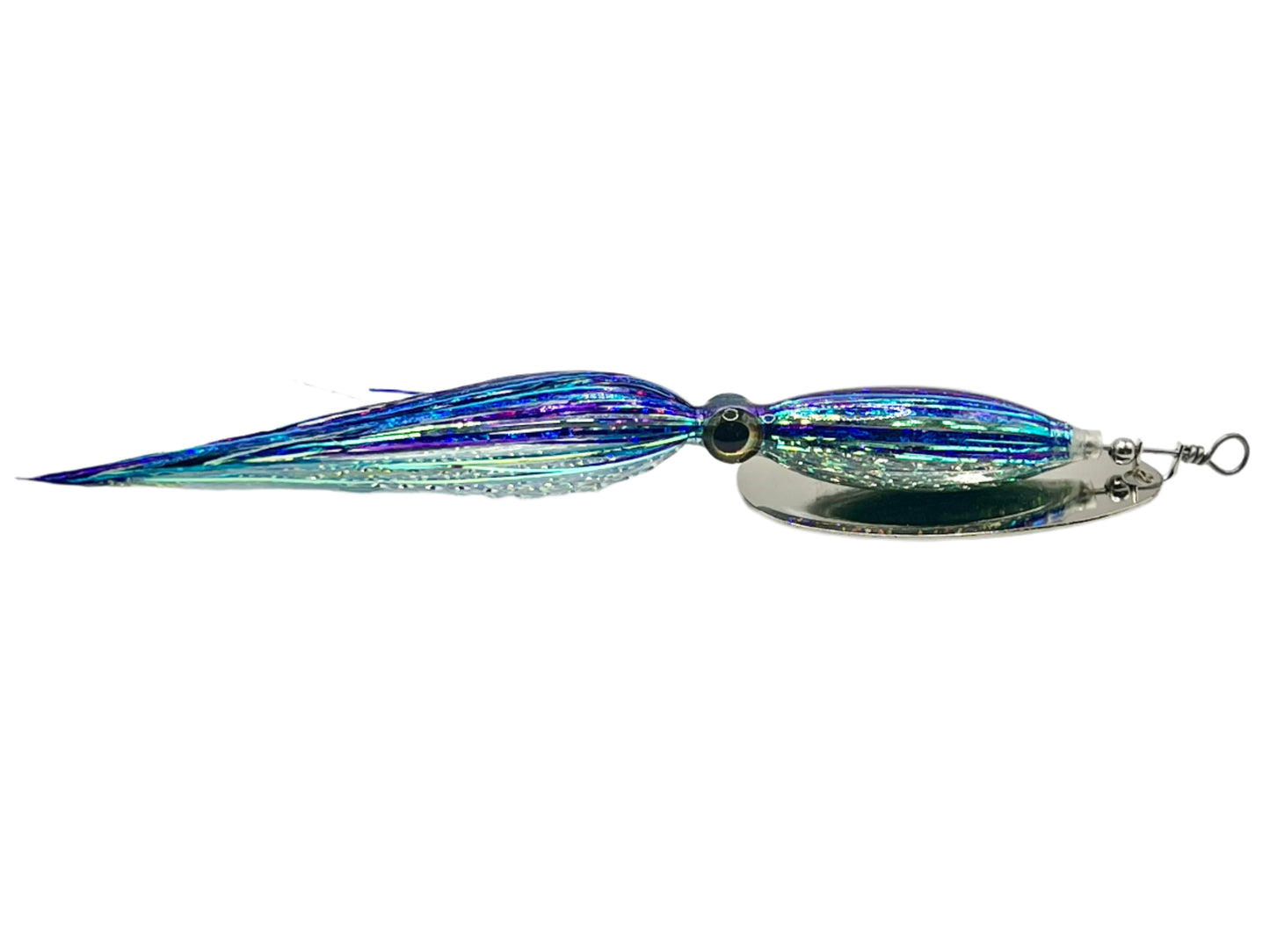 Squid Spinner Blue Chrome