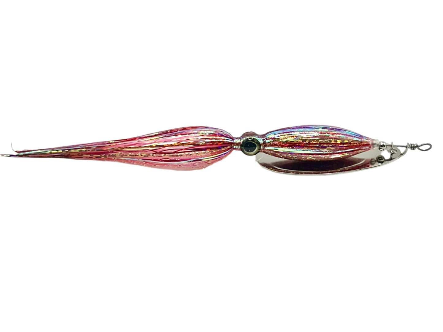 Squid Spinner Dark Red Chrome