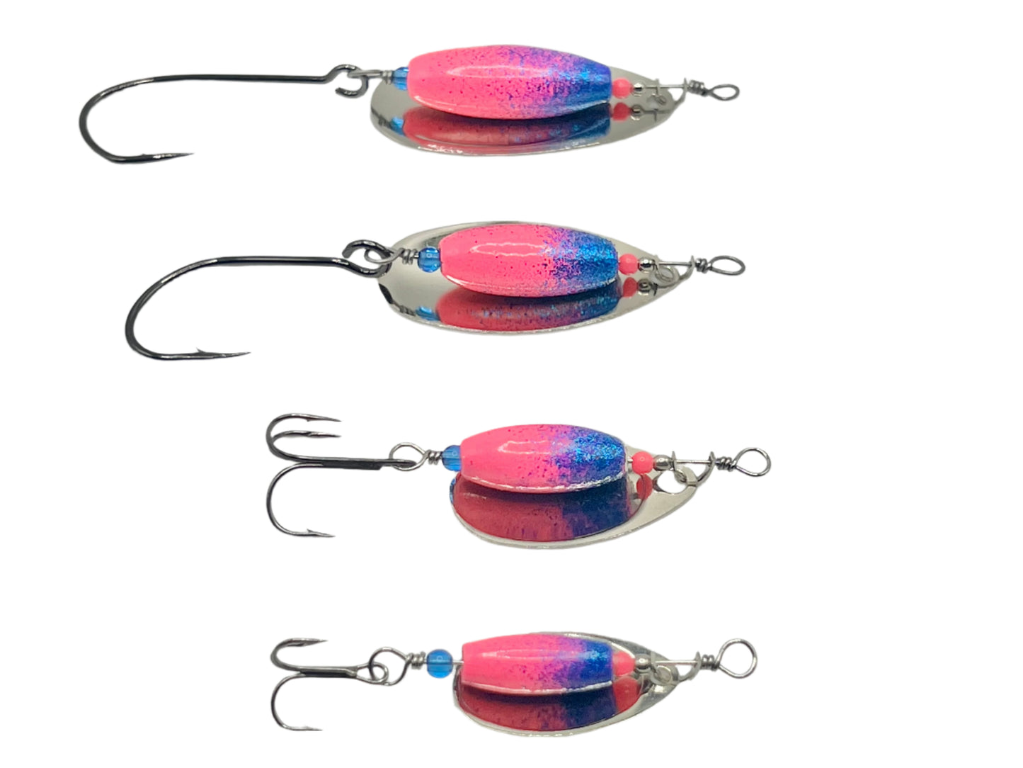 Traditional Spinner Series 2-tone Pink/Blue 3/4oz 1/2oz 3/8oz 1/8oz