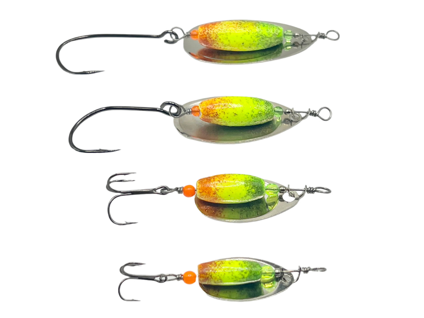 Traditional Spinner Series 2-tone Fire Tiger 3/4oz 1/2oz 3/8oz 1/8oz