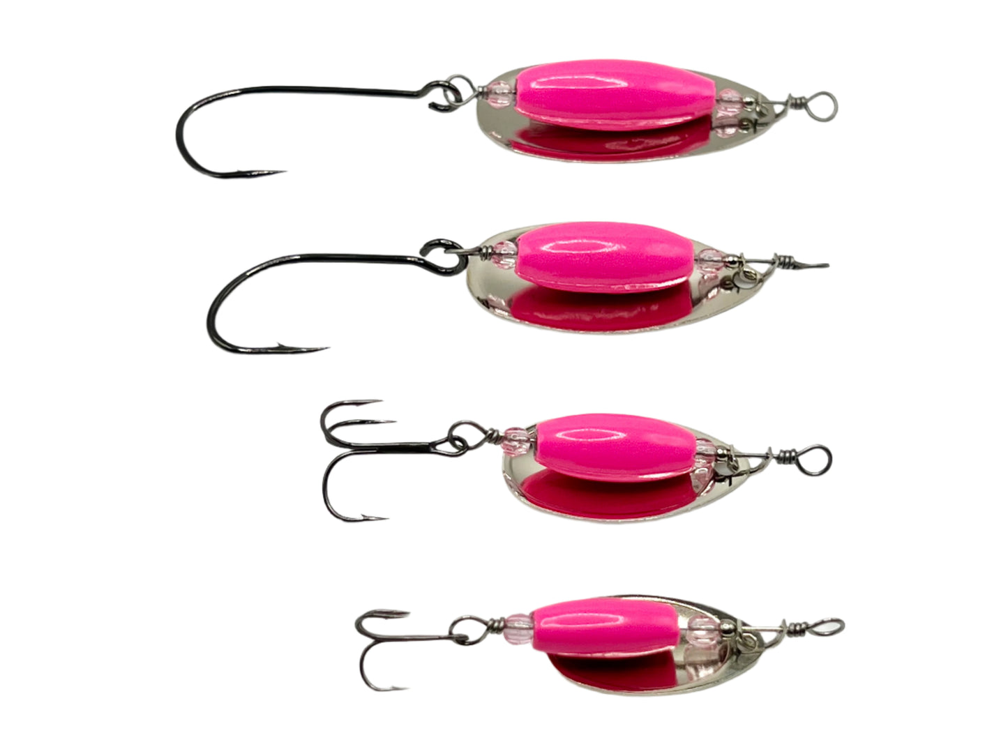 Traditional Spinner Series UV Pink 3/4oz 1/2oz 3/8oz 1/8oz
