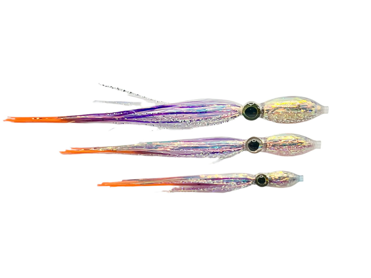 Big Eye Squid Series Purple Chrome 4”-3”-2”