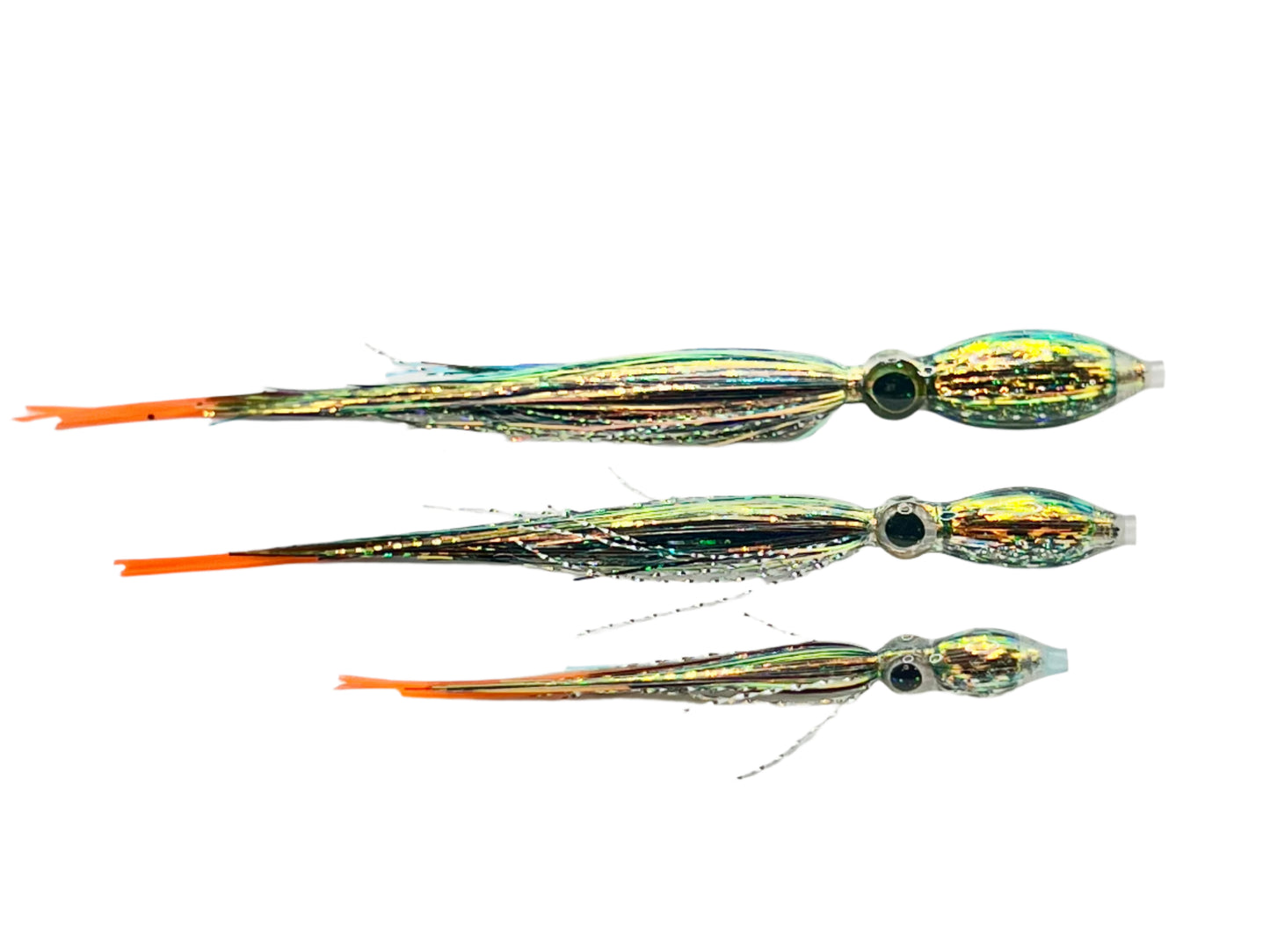 Big Eye Squid Series Black Chrome 4”-3”-2”