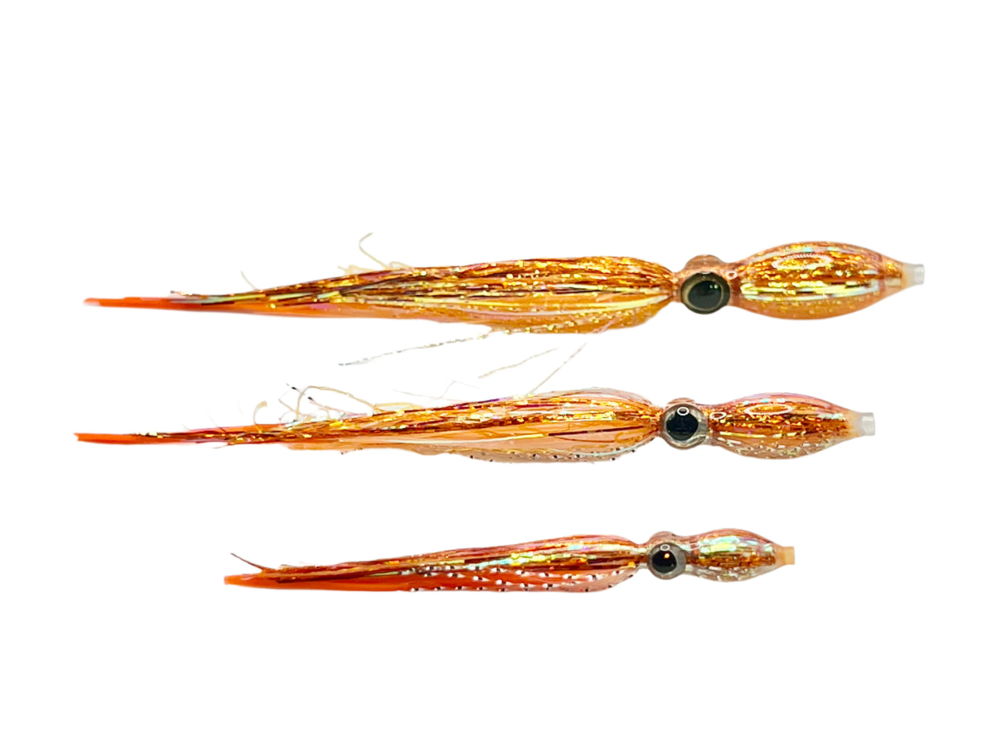 Big Eye Squid Series Orange Sherbet 4”-3”-2”