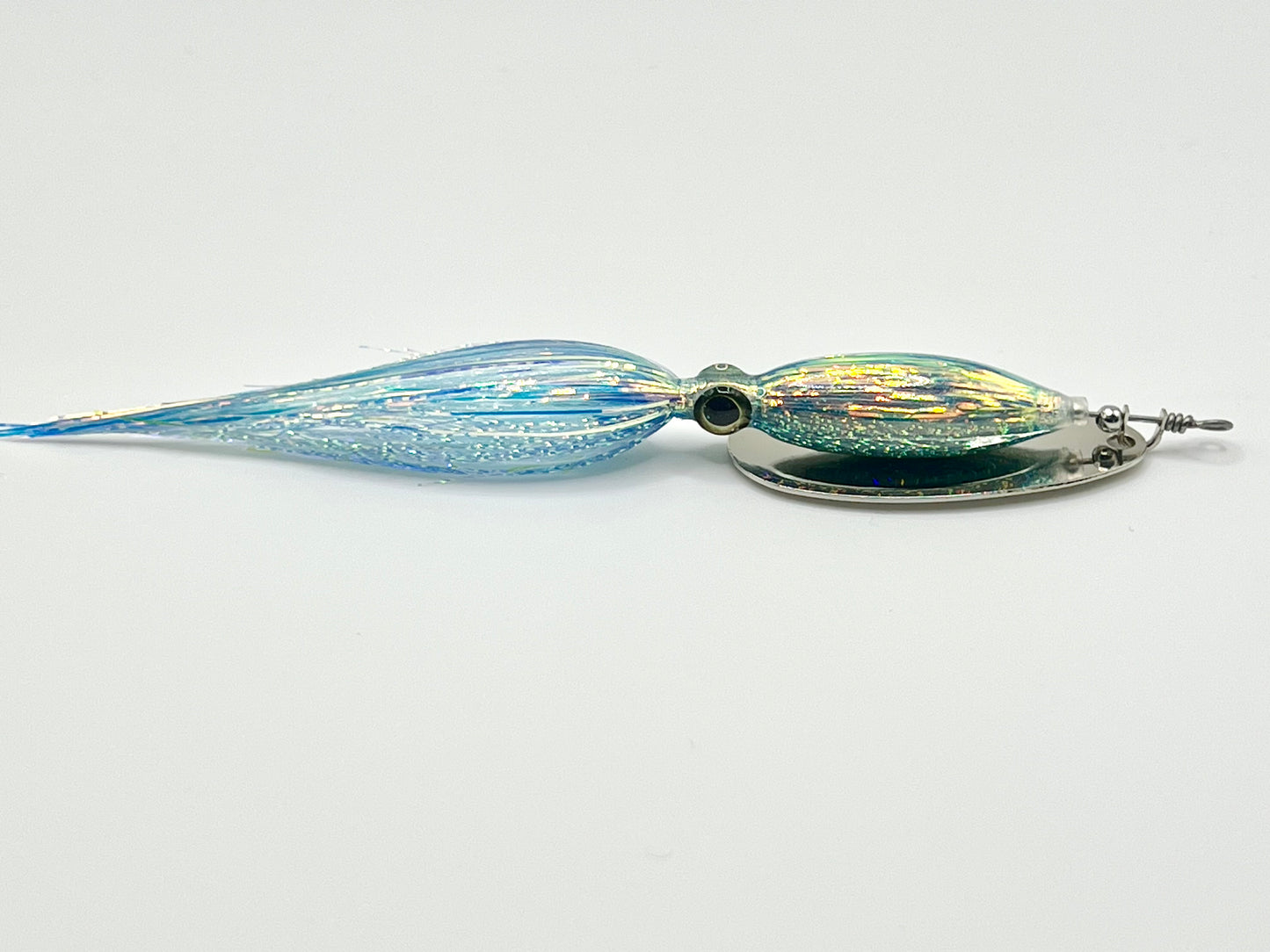 Squid Spinner Light Blue Chrome