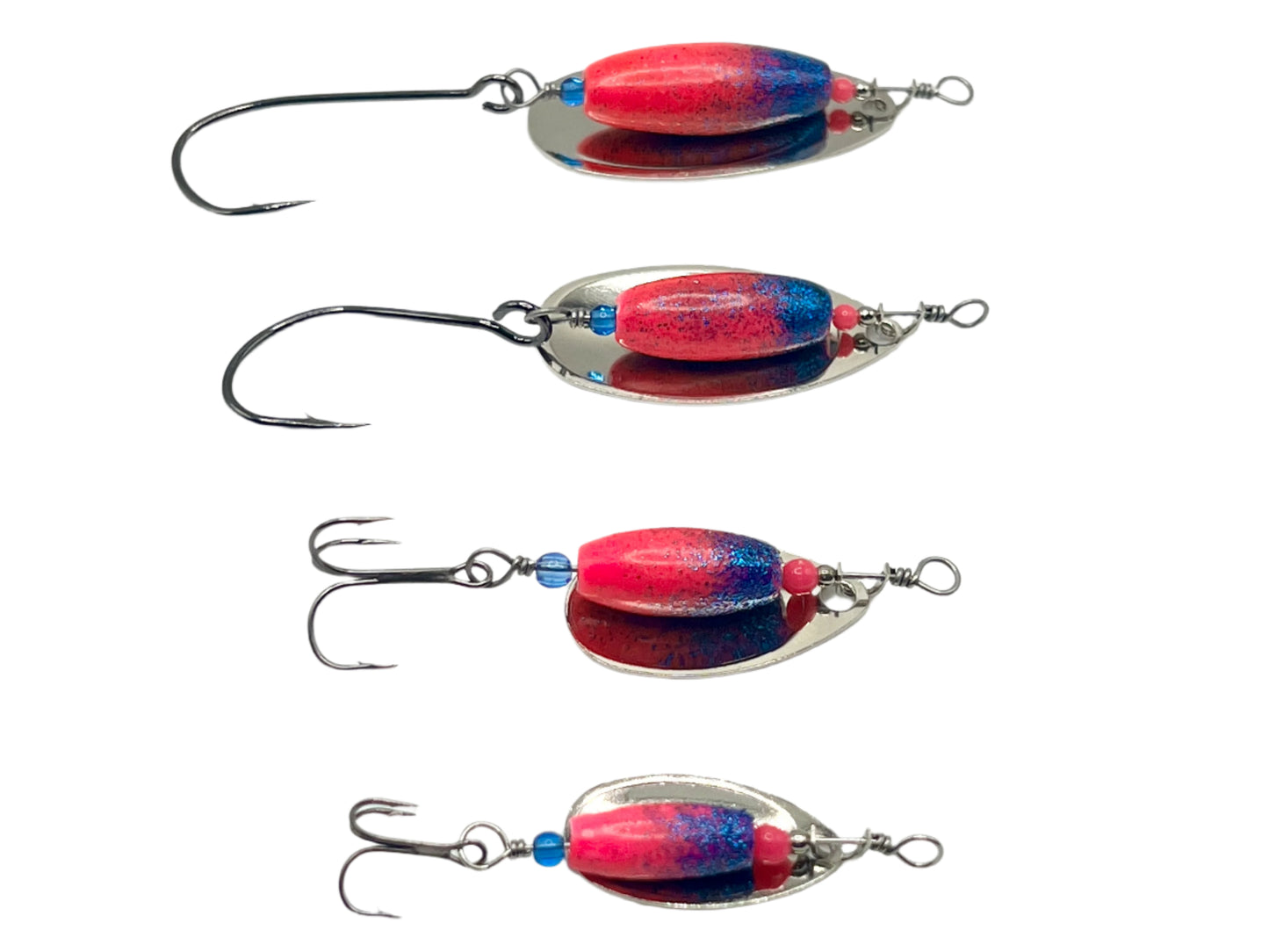 Traditional Spinner Series 2-tone Red/Blue 3/4oz 1/2oz 3/8oz 1/8oz